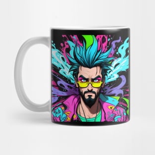 Man with colorful mohican Mug